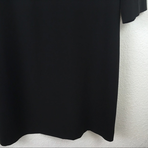 ‼️LAST CHANCE‼️MaxMara Black LBD Pleated 3/4 Dress - Picture 5 of 7